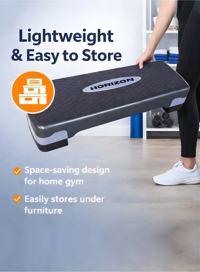 Horizon Adjustable Stepper for Home Exercise, Ultimate Non-Slip Aerobic Stepper Take Your Workout to the Next Level for Exercise, Sturdy & Durable Stepper for Cardio, Strength Training & Weight Loss - Image 3